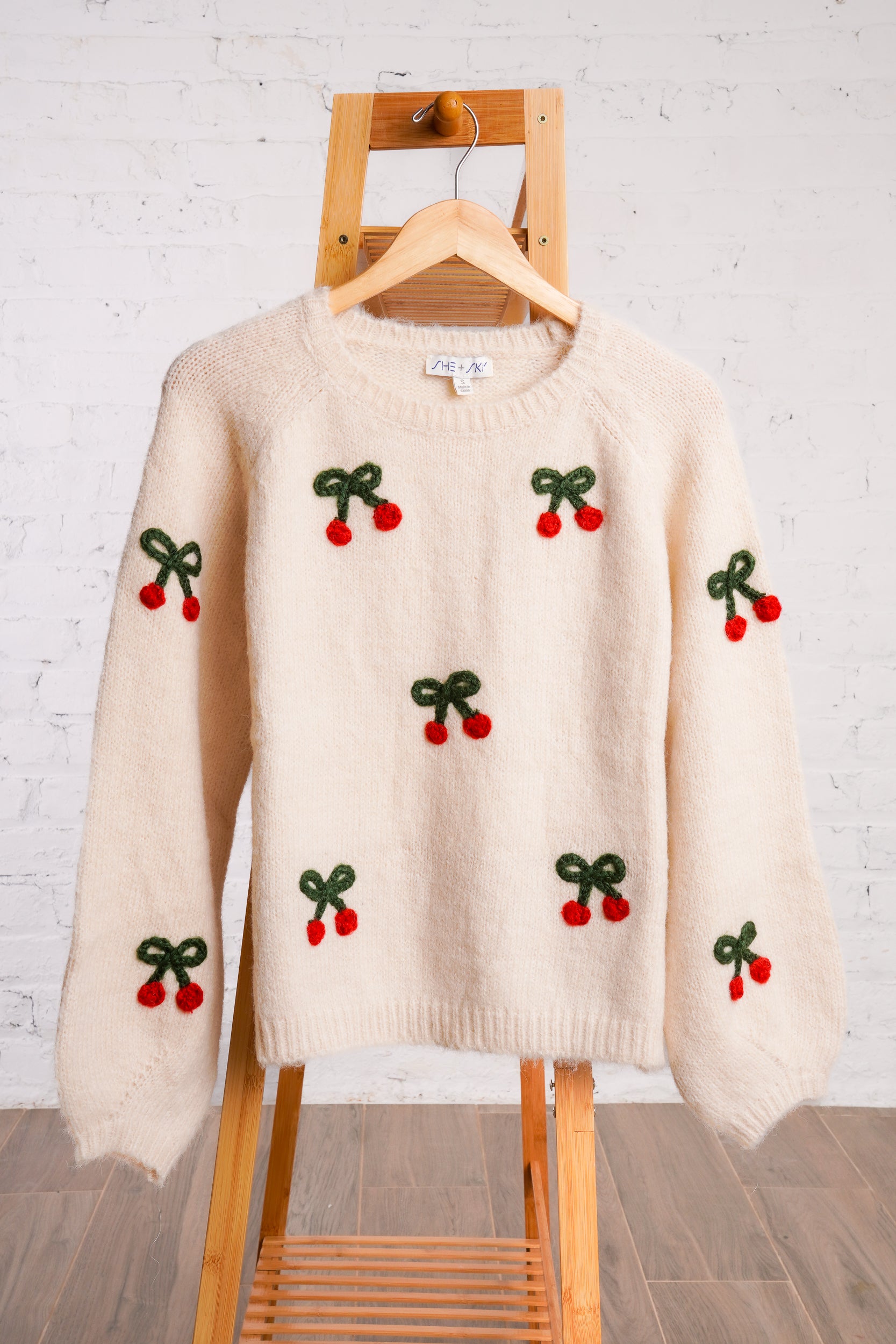 Holiday Cherry Sweater