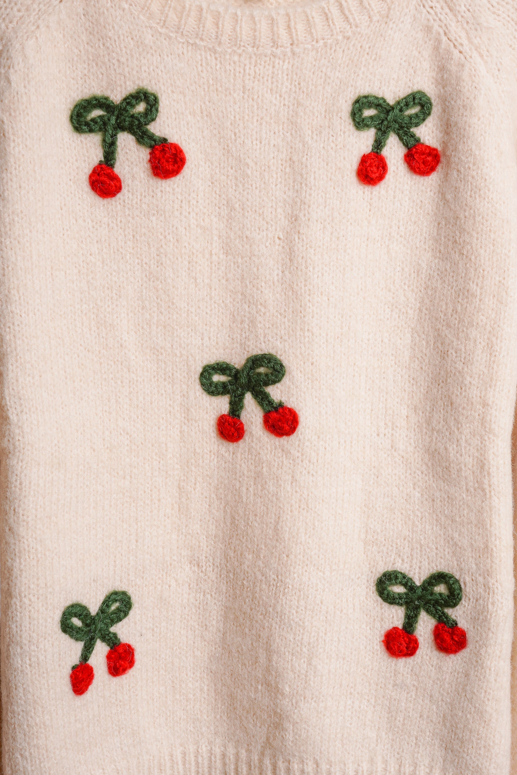 Holiday Cherry Sweater