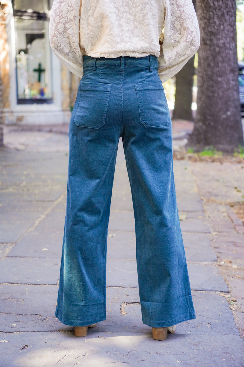 Teal Corduroy Pants