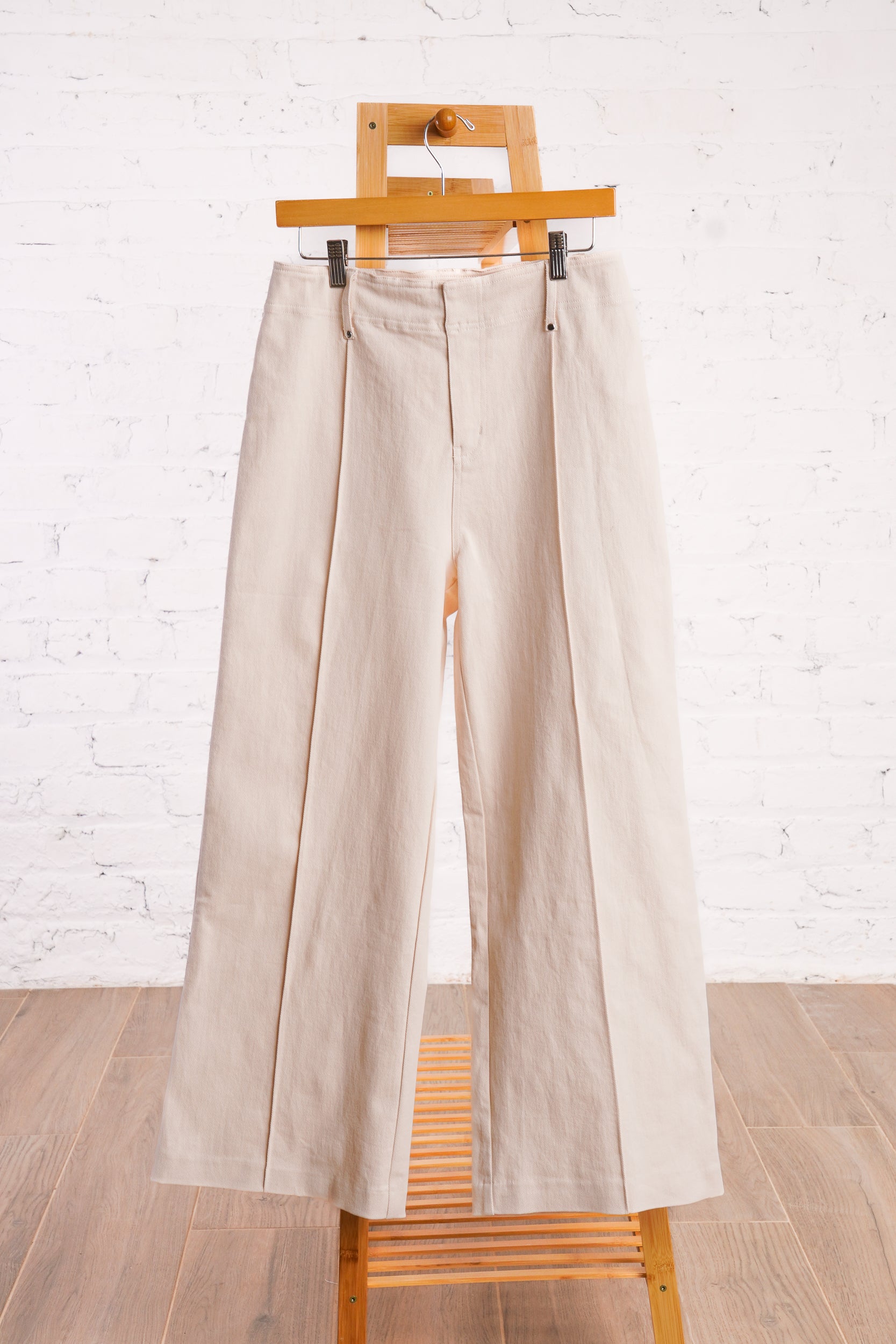 Cream Canvas Pants