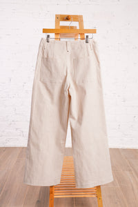 Cream Canvas Pants