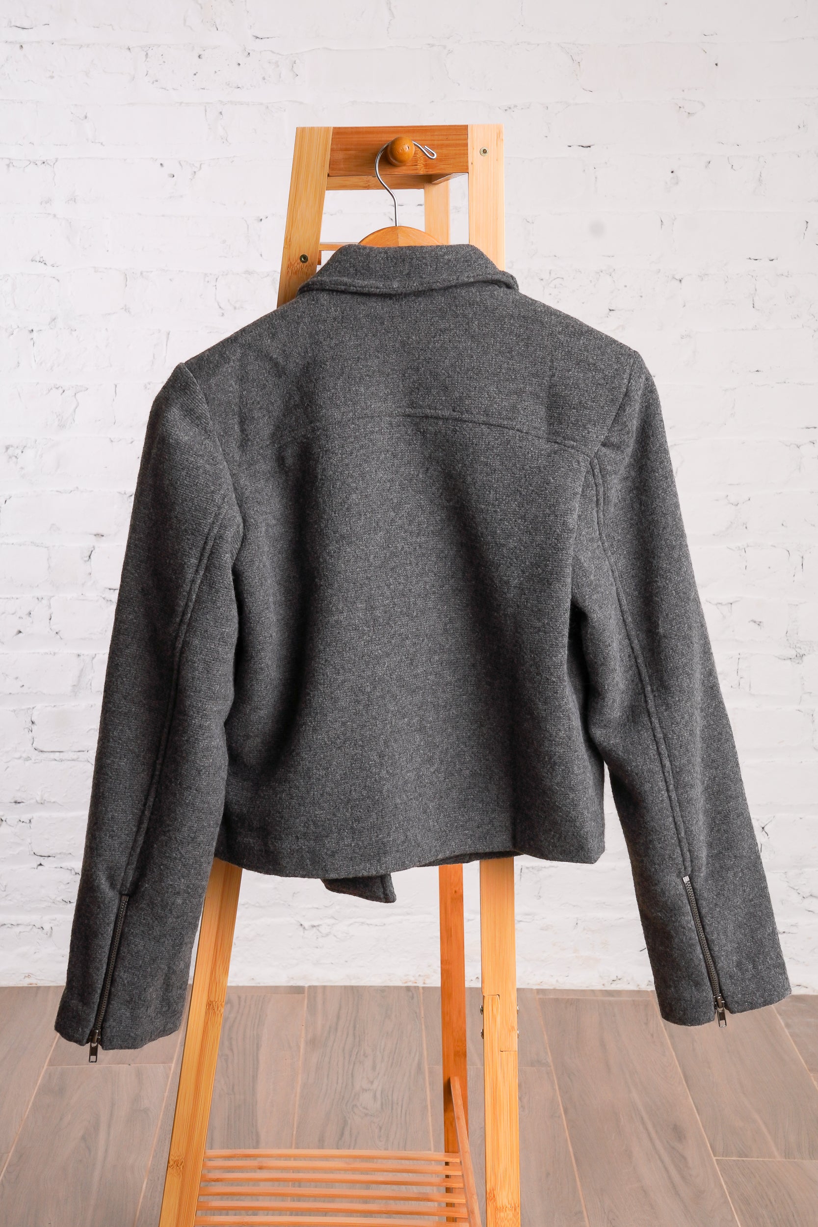 Knit Moto Jacket – Red Clover