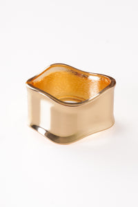 Sculpted Gold Cuff