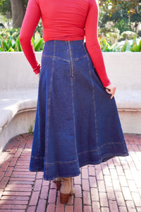 Elle Denim Maxi Skirt