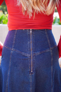 Elle Denim Maxi Skirt
