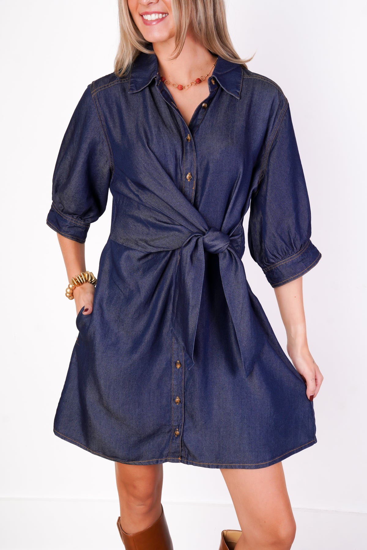 Ellis Denim Dress