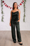 Wintergreen Satin Pants