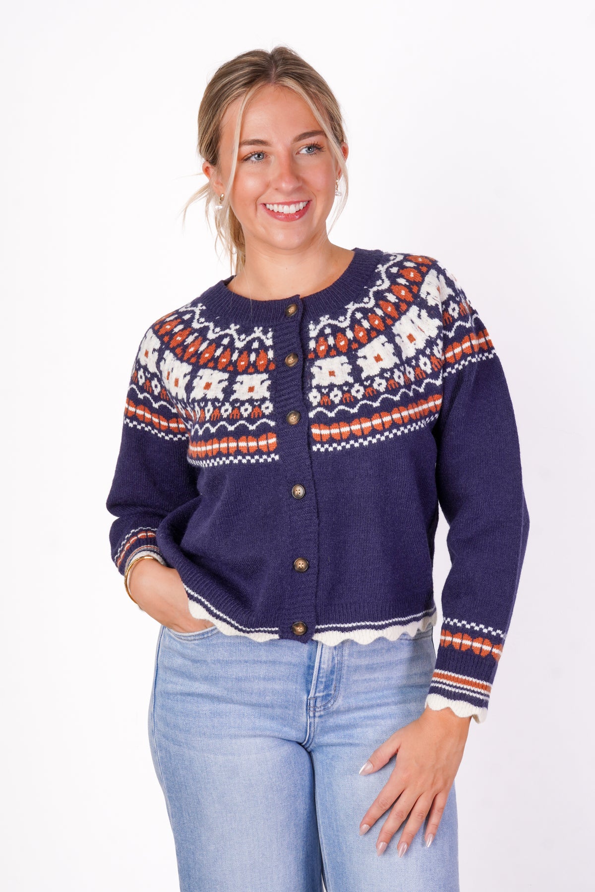 Blakeley Patterned Cardigan