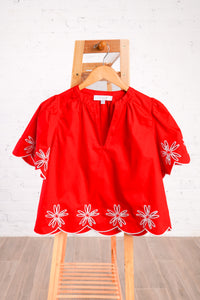 Dayna Embroidered Top
