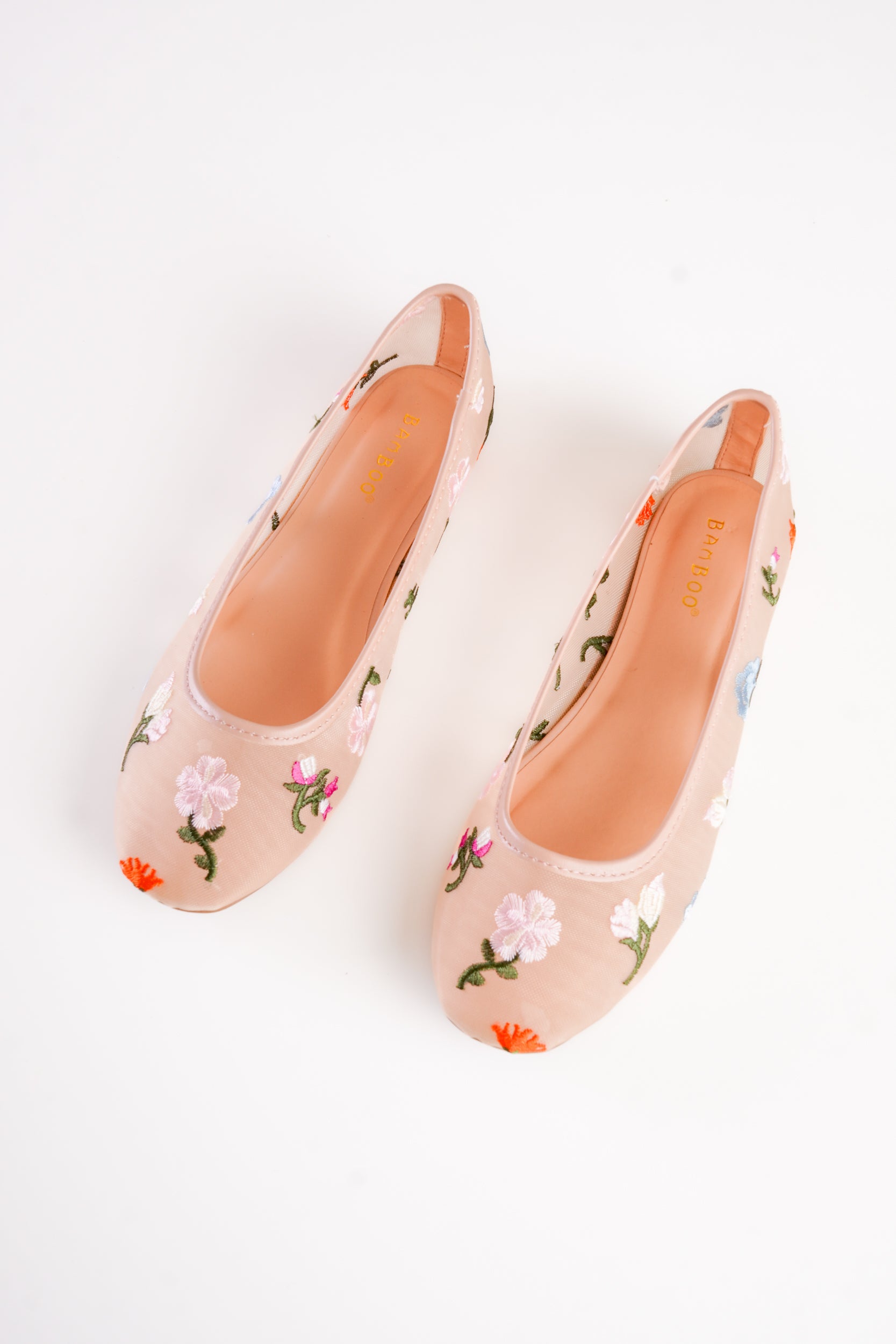 Floral Mesh Flats