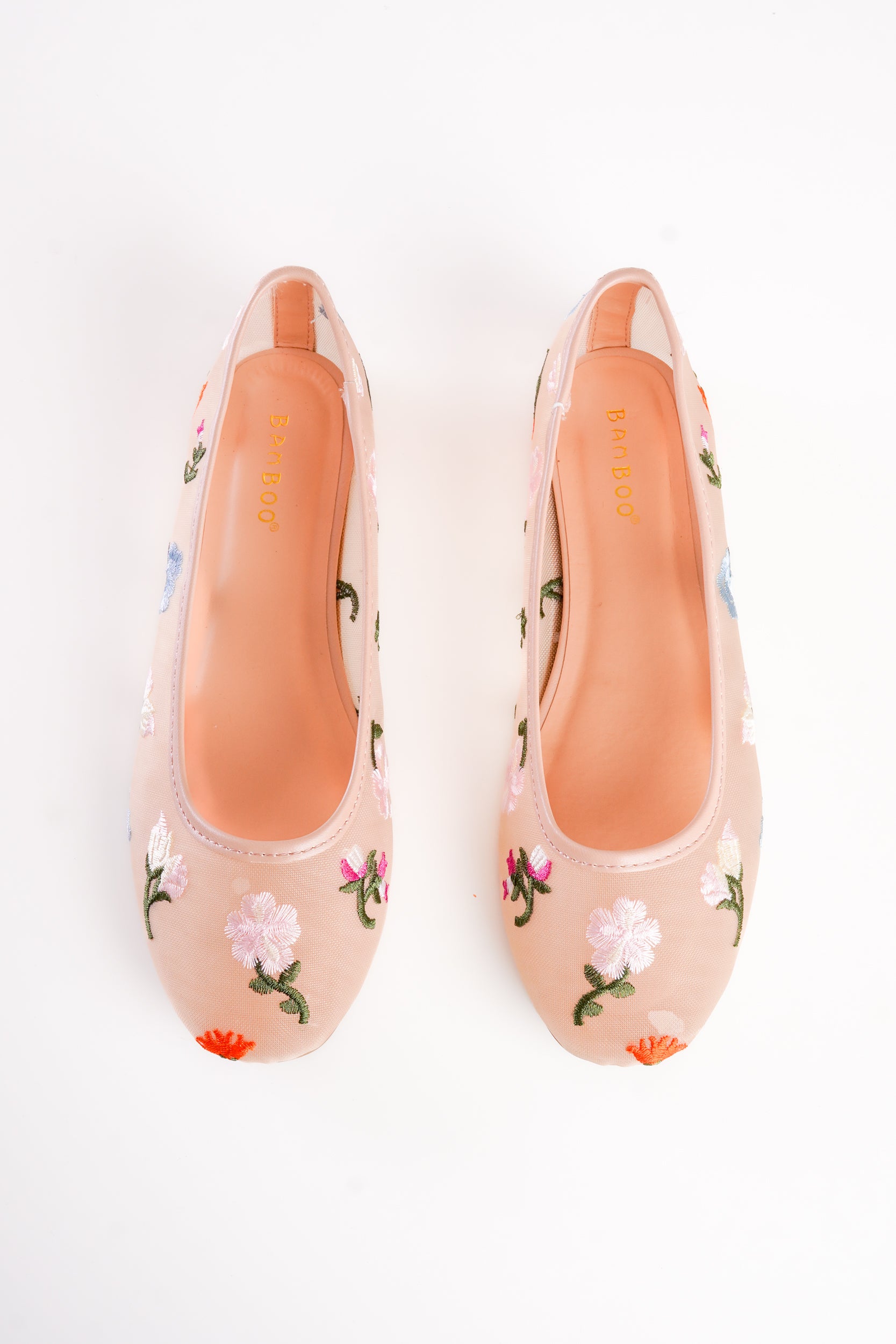 Floral Mesh Flats