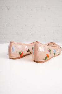 Floral Mesh Flats