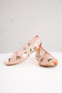 Floral Mesh Flats