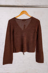 Espresso Tie Cardigan