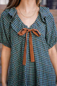 Gingham Autumn Dress