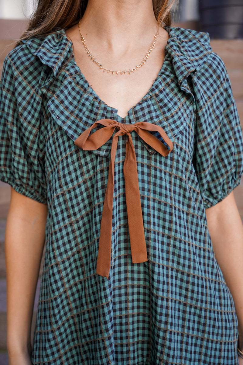 Gingham Autumn Dress