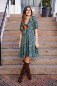Gingham Autumn Dress