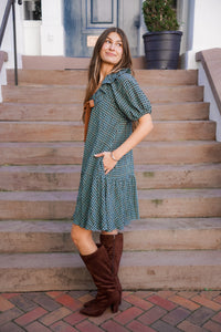 Gingham Autumn Dress