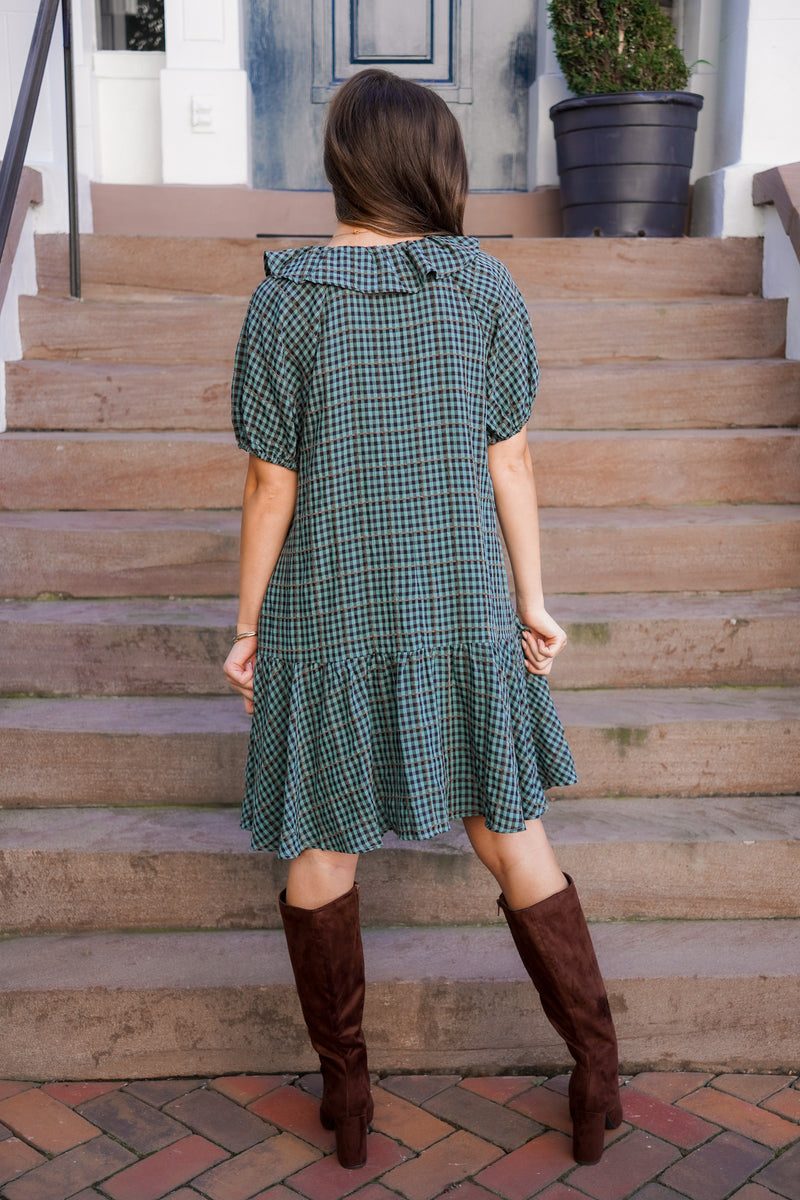 Gingham Autumn Dress