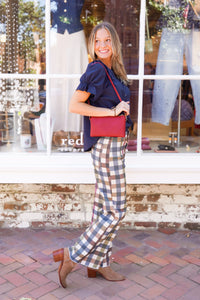 Mulberry Gingham Jeans
