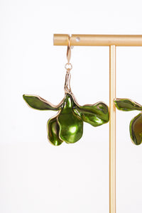 Jade Flora Earrings