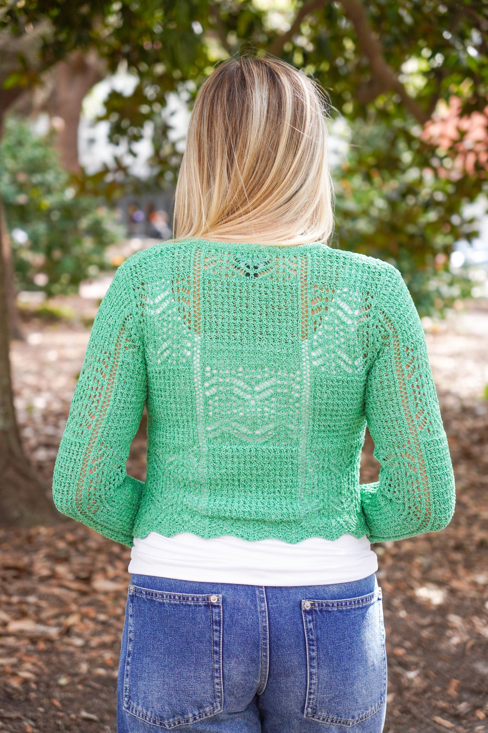Verde Tie-Front Cardi
