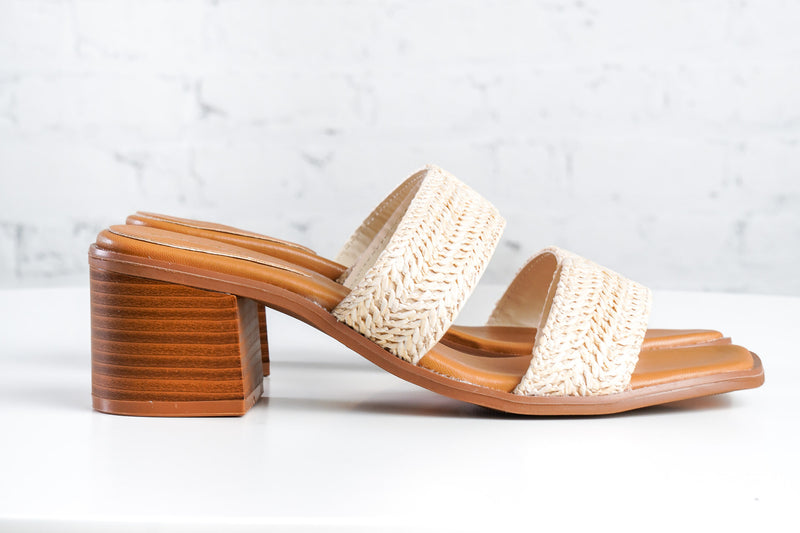 Serene Steps Raffia Heels