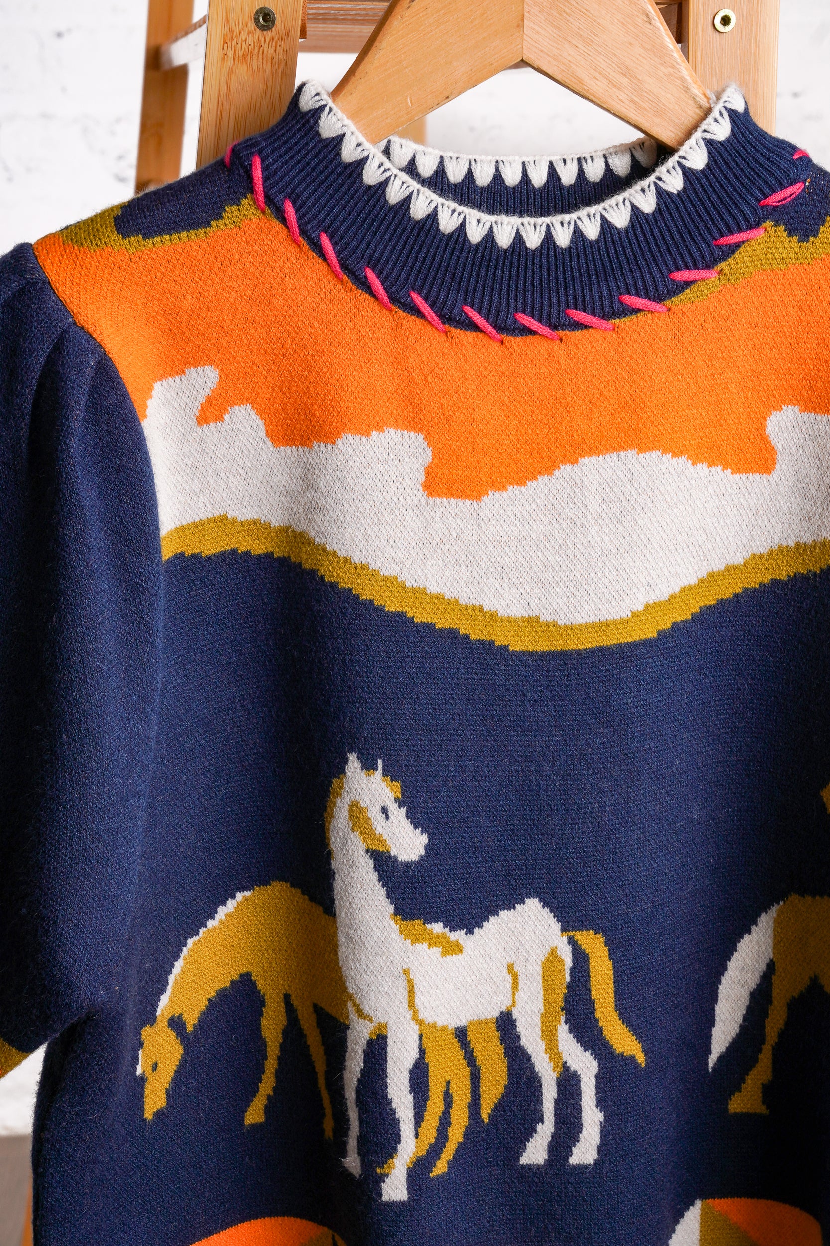 western horse knit sweater
