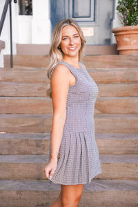 Monroe Houndstooth Dress