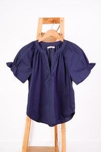 Quintessential Navy Blouse