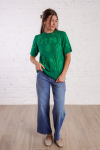 Leaf & Vine Knit Top