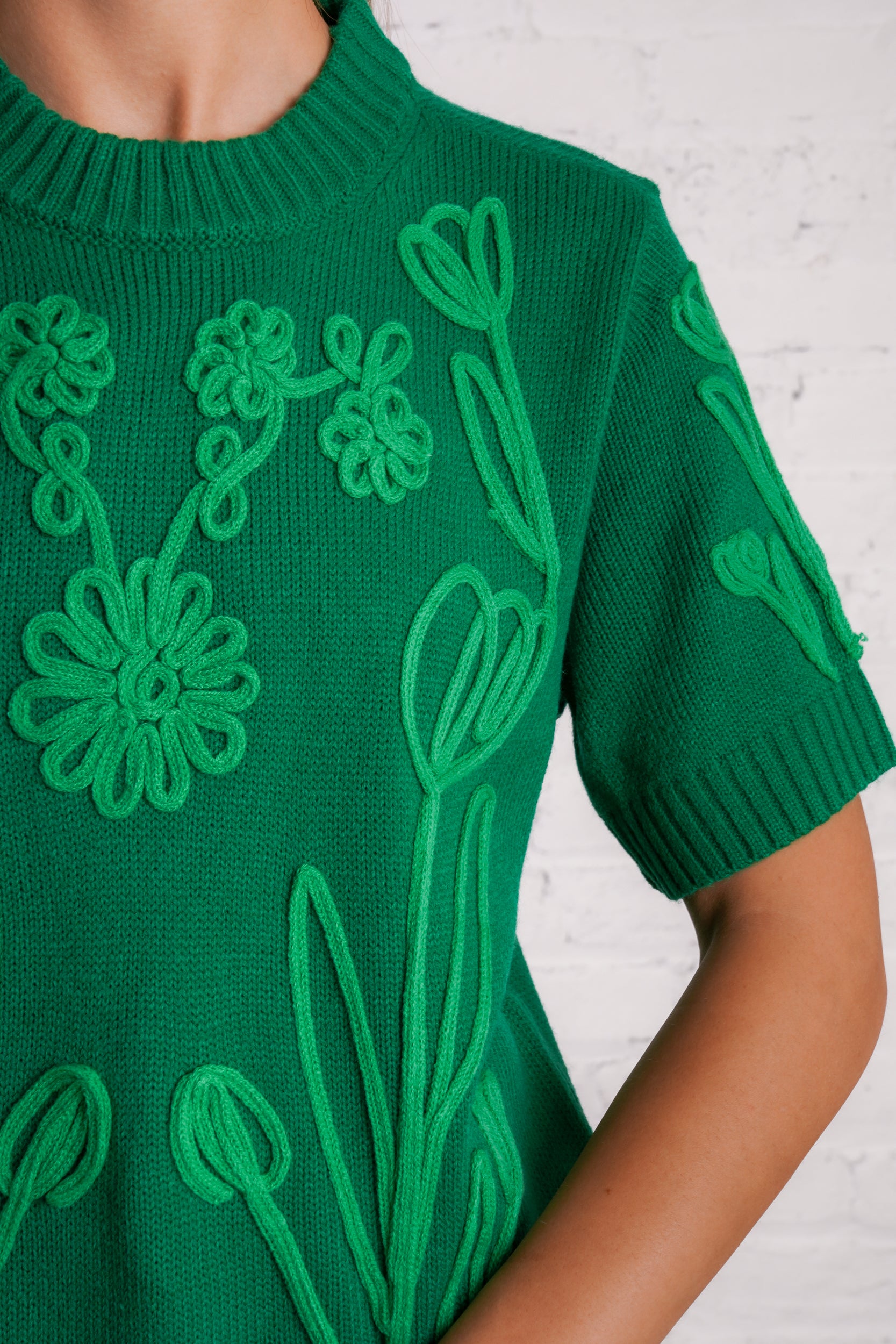 Leaf & Vine Knit Top