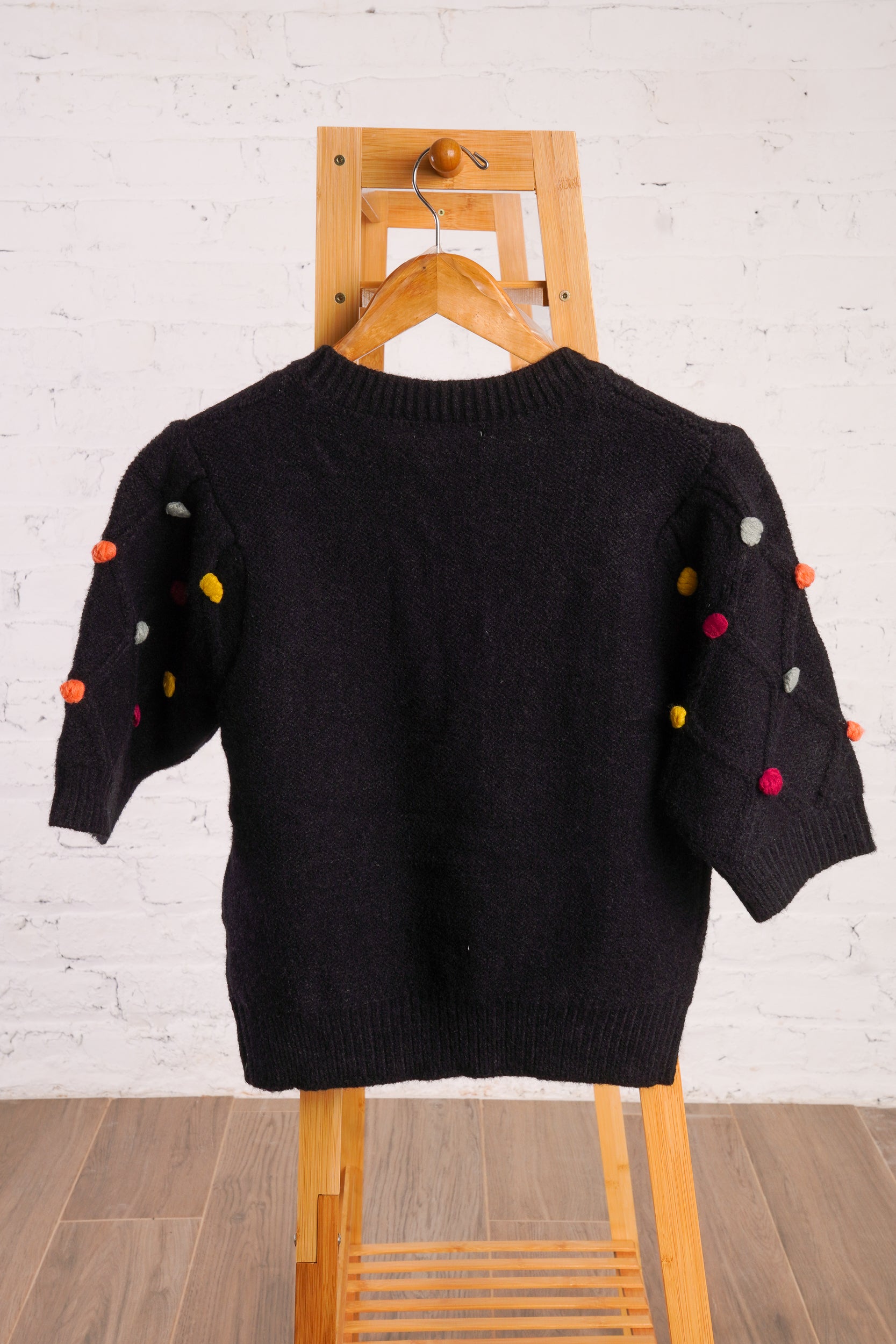 Pom Pom Knit Top – Red Clover