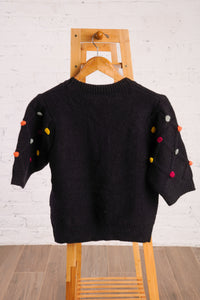 Pom Pom Knit Top