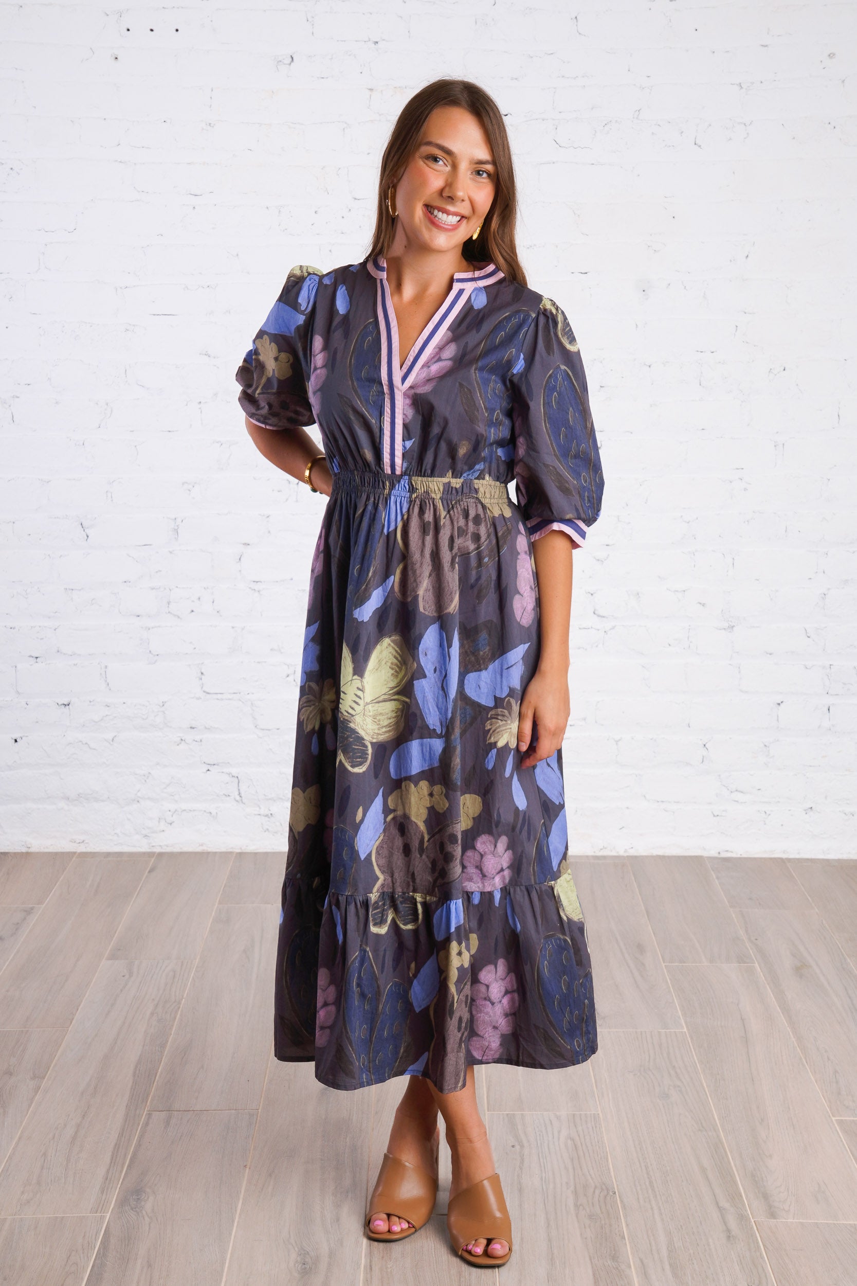Ember Bloom Maxi Dress Small