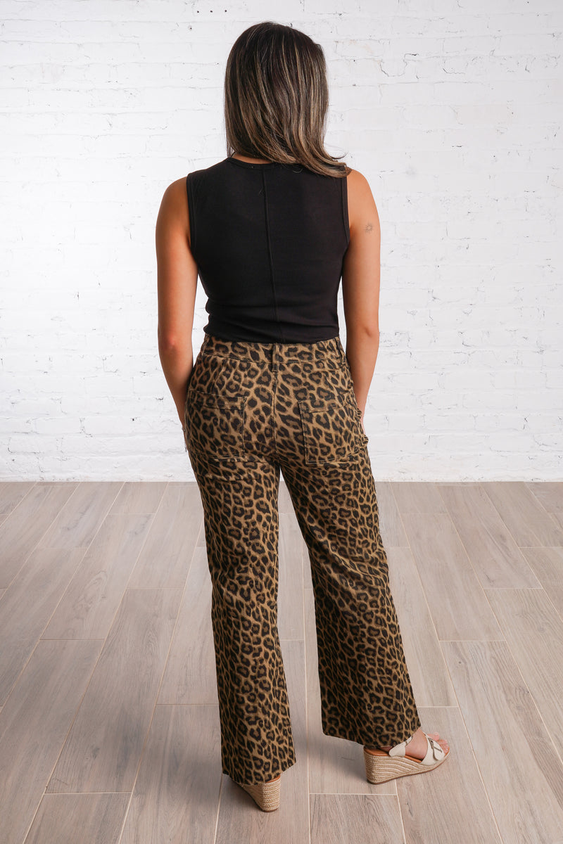 Leopard High Rise Denim