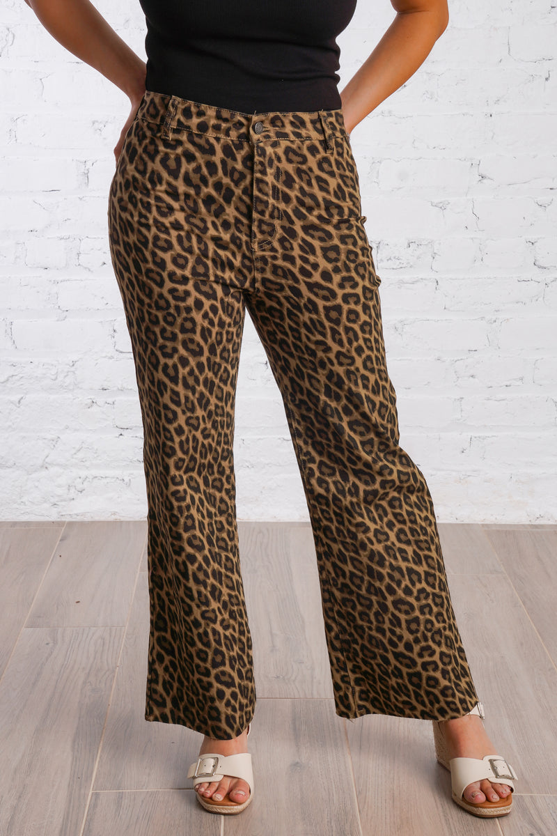 Leopard High Rise Denim
