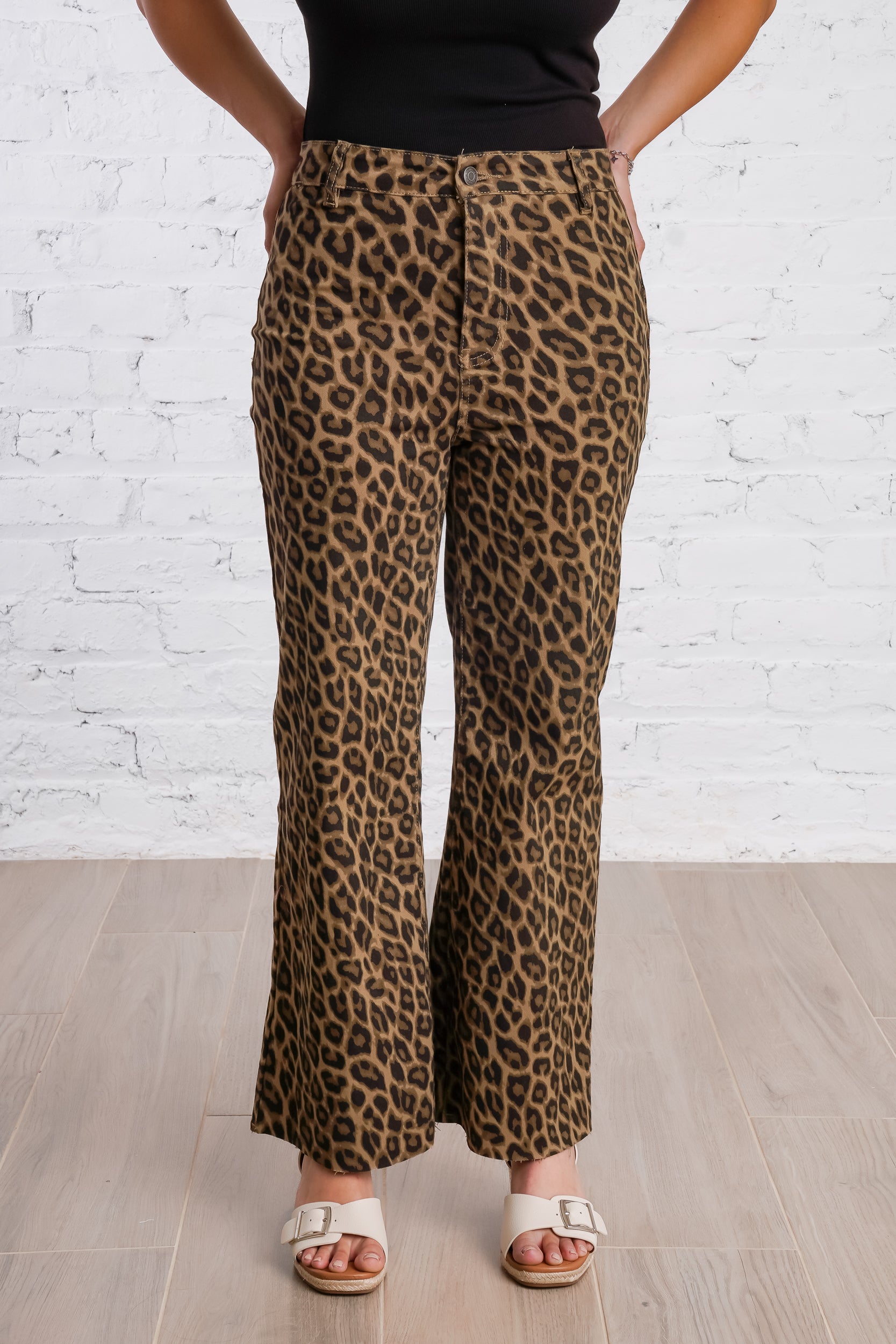 Leopard High Rise Denim