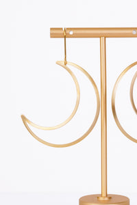 Crescent Moon Drop Earrings