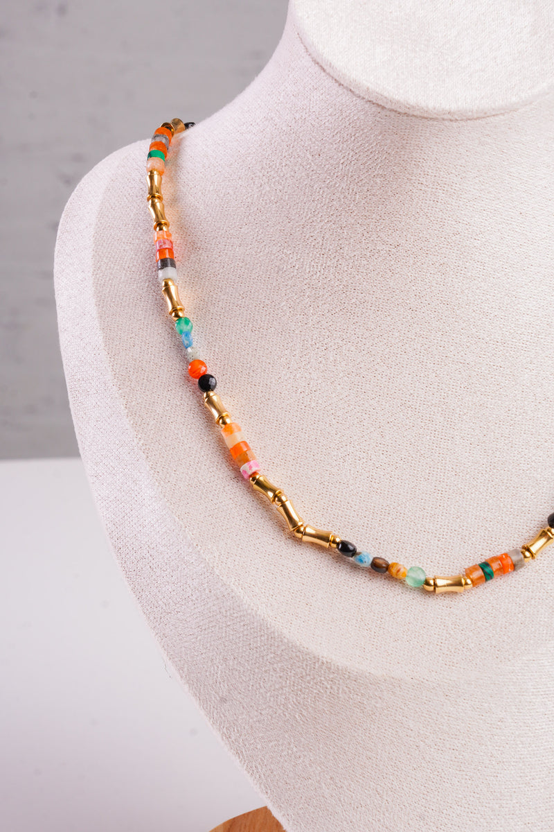 multi bead necklace 