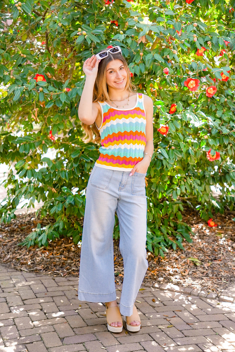 Colorful Knit Tank