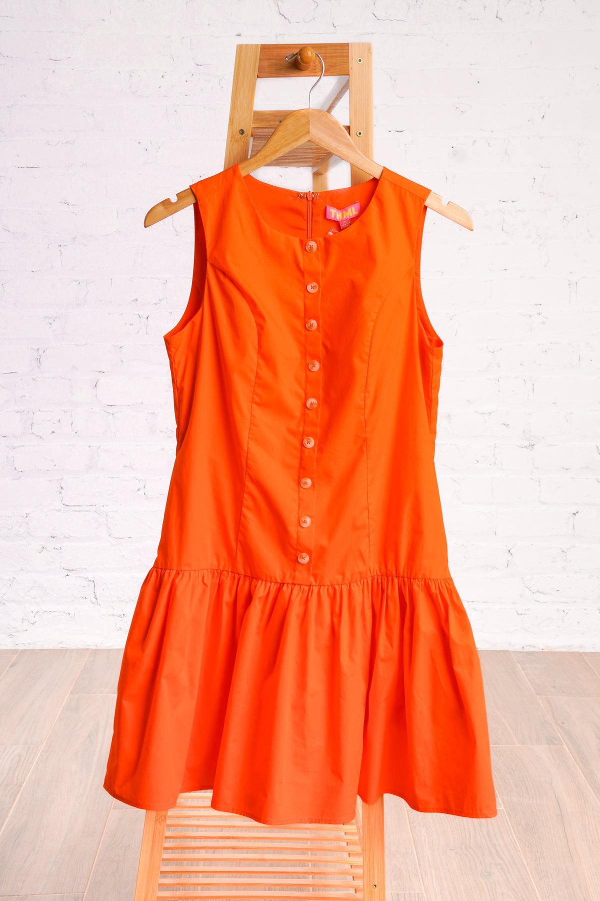thml orange dress Sunset Hour Medium Sizes:L (Colombian 12) JULY_44 How To Remove Ink Featuring lightweight woven fabric