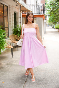 Cotton Candy Pink Stripe Dress