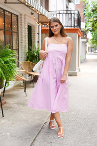 Cotton Candy Pink Stripe Dress