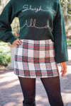 Winter Market Plaid Skirt