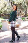 Winter Market Plaid Skirt