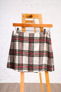 Winter Market Plaid Skirt