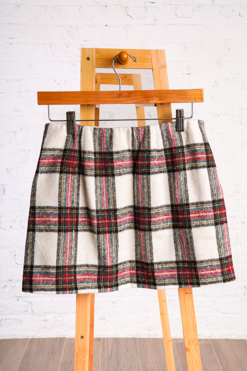 Winter Market Plaid Skirt