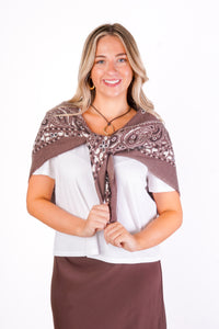 Mocha Bandana Scarf