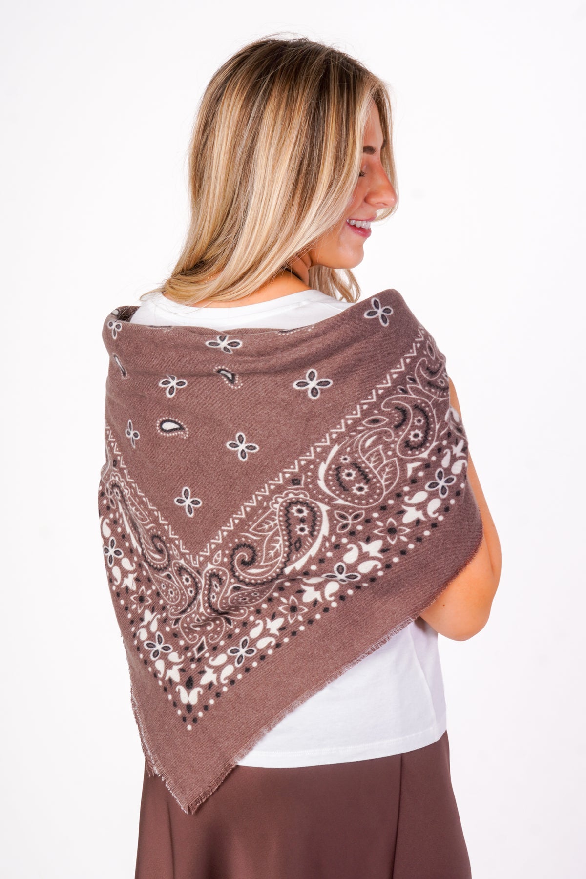 Mocha Bandana Scarf